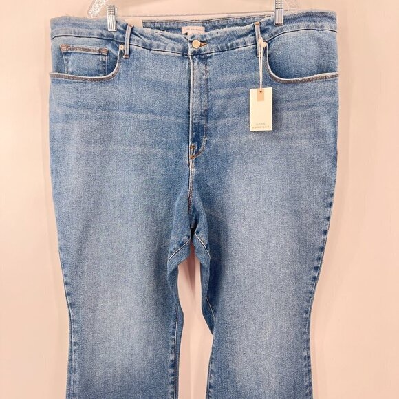 Good American Plus Women's Wide Leg Jeans NWT Size 24 - Picture 3 of 8